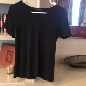 Poly blend black Banana Republic top